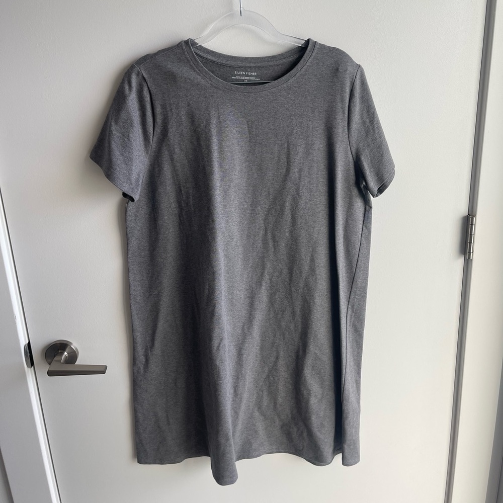 Eileen Fisher Grey Crew Dress
